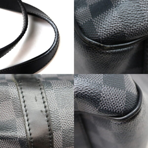 a21 7 7 Louis Vuitton Tadao 2WAY Shoulder Bag Damier Canvas Graphite Black