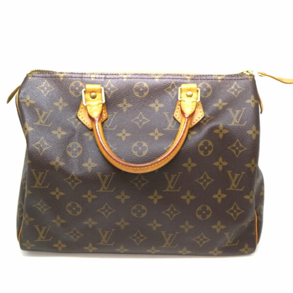 a21 7035 2 Louis Vuitton Speedy 30 Handbag Monogram Brown