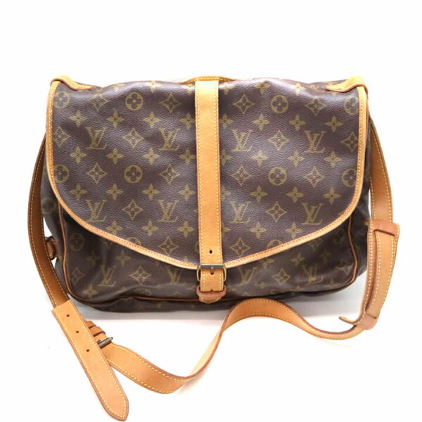 a21 7179 2 Louis Vuitton Saumur 35 Shoulder Bag Monogram Brown