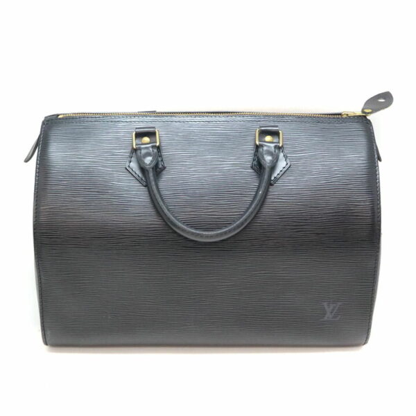 a21 7184 2 Louis Vuitton Speedy 30 Handbag Epi Black