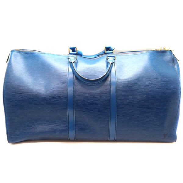 a21 74 2 Louis Vuitton Keepall 55 Travel Bag Epi Blue