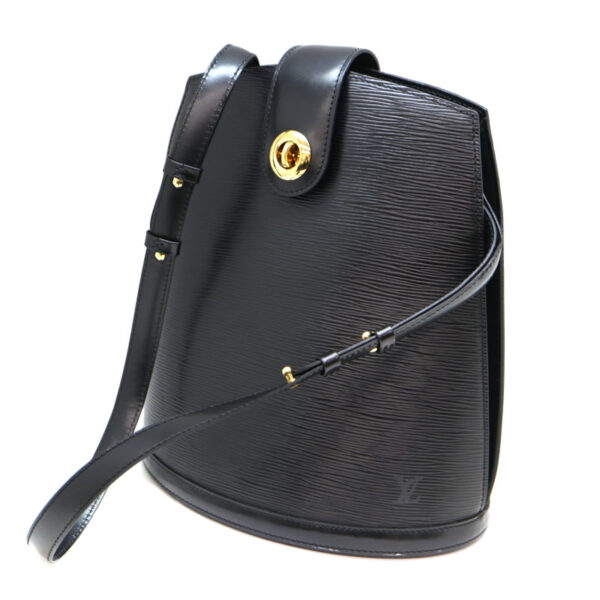 a21 748 1 Louis Vuitton Cluny Shoulder Bag Epi Black