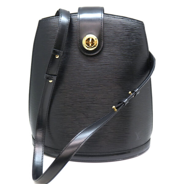 a21 748 2 Louis Vuitton Cluny Shoulder Bag Epi Black