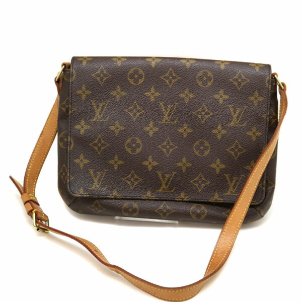 a21 7805 2 Louis Vuitton Musette Tango Shoulder Bag Monogram Brown