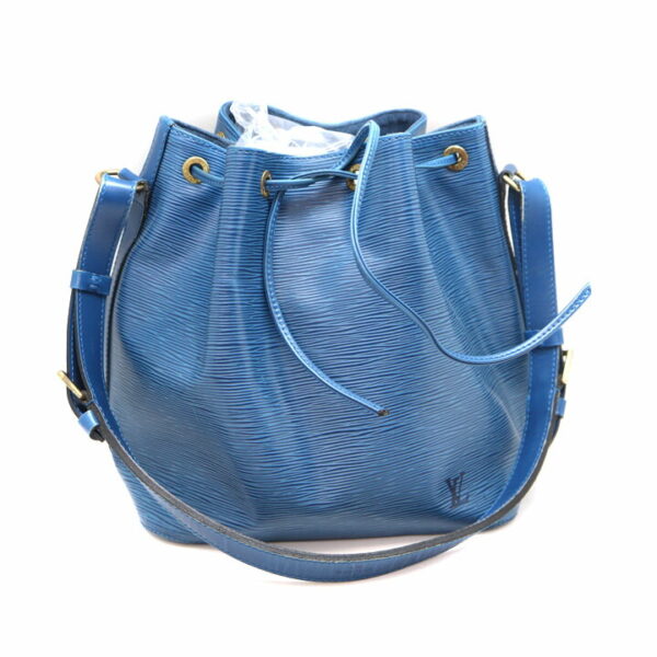 a21 8174 3 Louis Vuitton Petit Noe Shoulder Bag Epi Blue