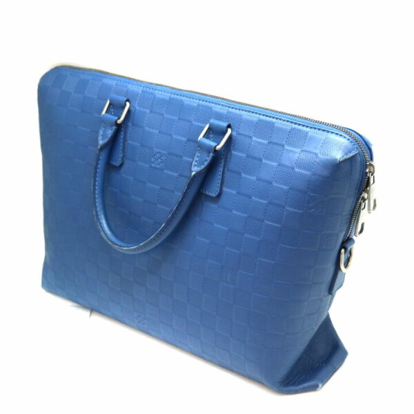 a21 8608 1 Louis Vuitton Porte Documandeur Business Bag Damier Blue