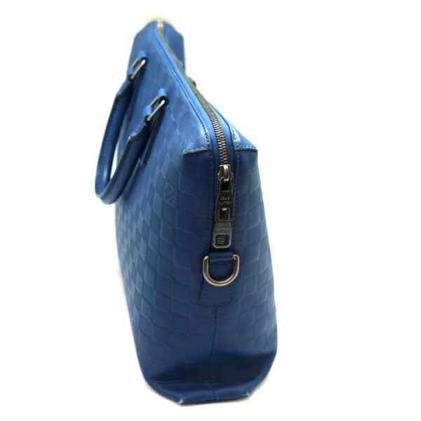 a21 8608 4 Louis Vuitton Porte Documandeur Business Bag Damier Blue