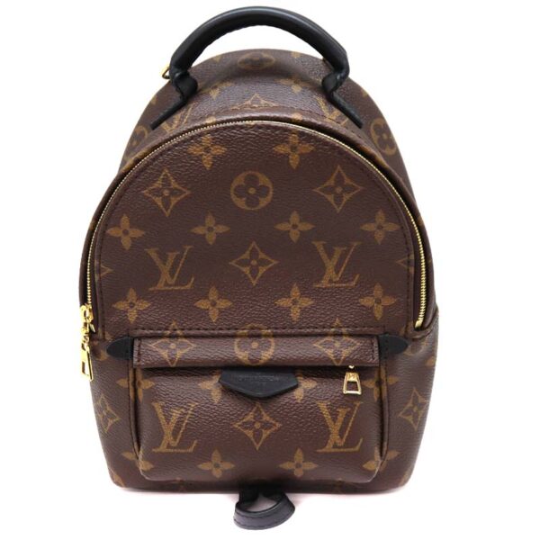 a21 904 1 Louis Vuitton Palm Springs MINI Backpack Monogram Black Brown