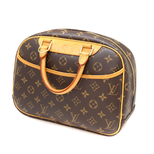 a22 10036 1 Louis Vuitton Trouville Handbag Canvas Brown