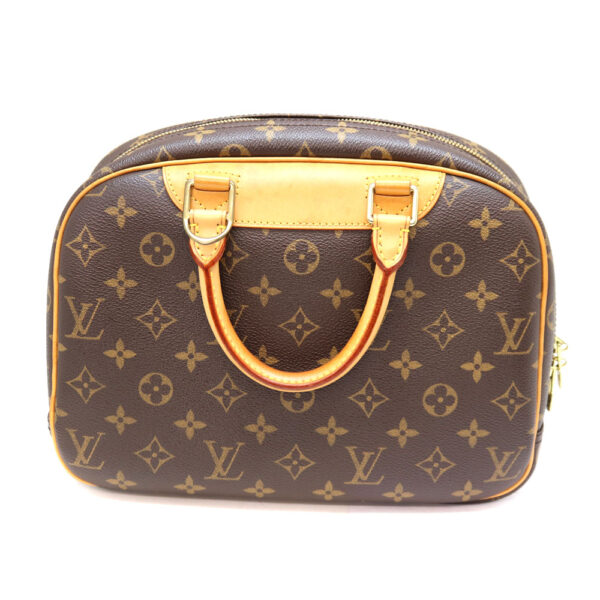 a22 10036 3 Louis Vuitton Trouville Handbag Canvas Brown