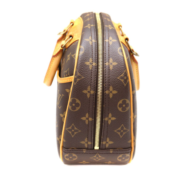 a22 10036 4 Louis Vuitton Trouville Handbag Canvas Brown