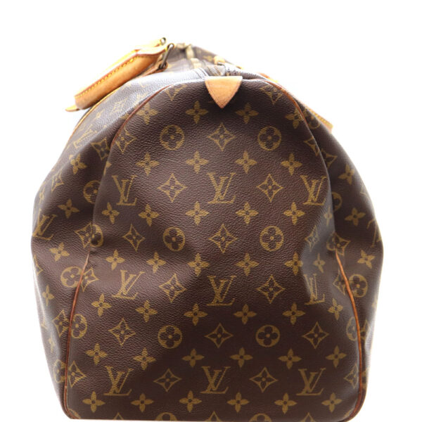 a22 10262 3 Louis Vuitton Keepall 55 Bag Canvas Brown