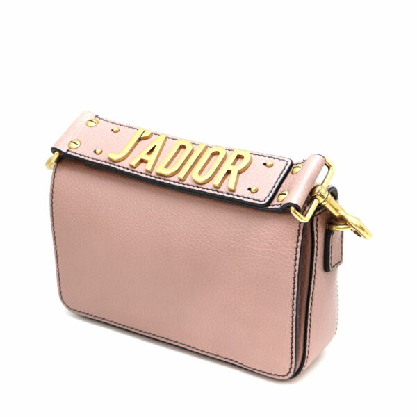 a22 10377 1 Dior JADIOR 2WAY Clutch Bag Leather Pink