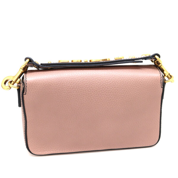 a22 10377 3 Dior JADIOR 2WAY Clutch Bag Leather Pink