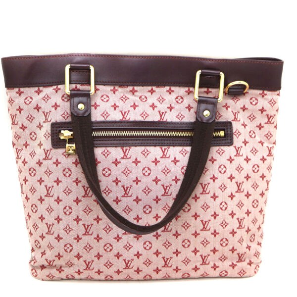 a22 10759 2 Louis Vuitton Ruche GM Handbag Canvas Red