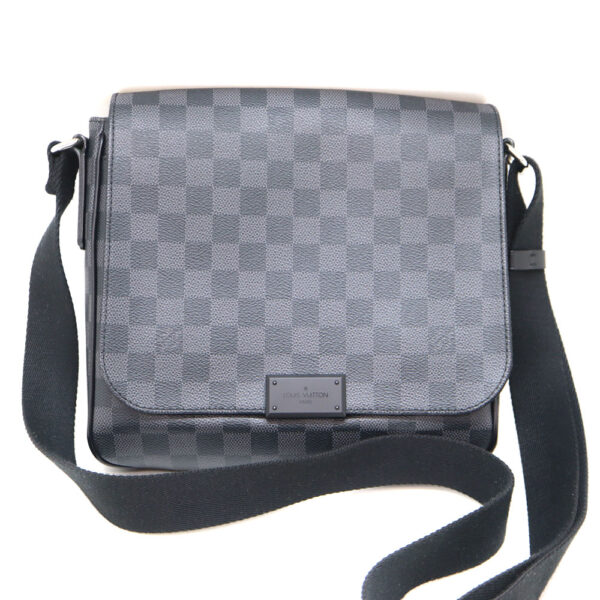 a22 10830 2 Louis Vuitton District PM Shoulder Bag Canvas Gray