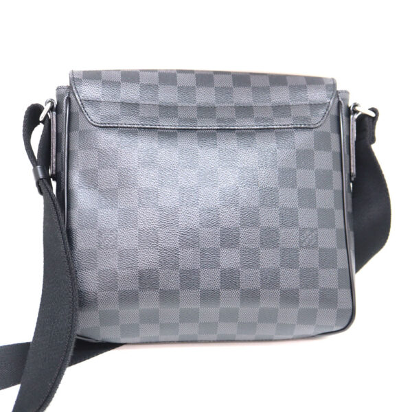 a22 10830 3 Louis Vuitton District PM Shoulder Bag Canvas Gray