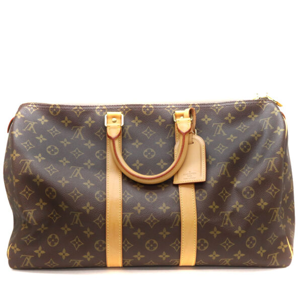 a22 10944 2 Louis Vuitton Keepall 45 Bag Canvas Brown