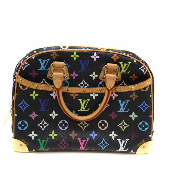 a22 1201 2 Louis Vuitton Trouville Handbag Monogram Multicolor Black