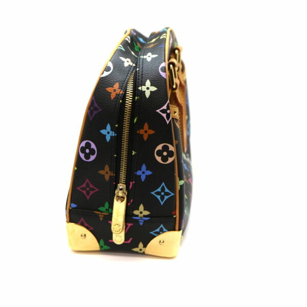 a22 1201 4 Louis Vuitton Trouville Handbag Monogram Multicolor Black