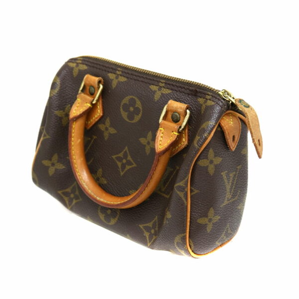 a22 2300 1 Louis Vuitton Mini Speedy Handbag Shoulder Bag Monogram Canvas Brown