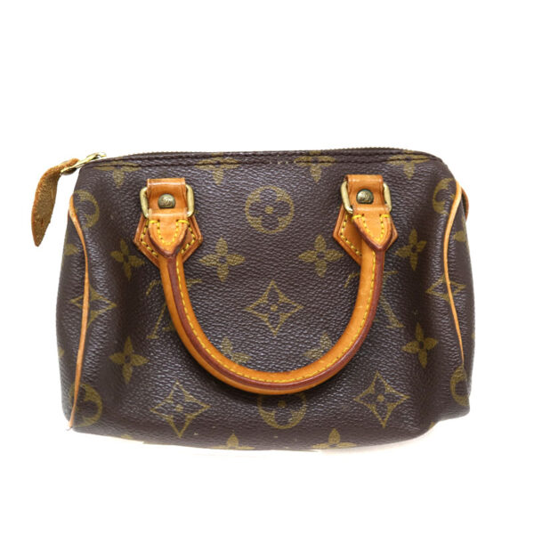 a22 2300 3 Louis Vuitton Mini Speedy Handbag Shoulder Bag Monogram Canvas Brown