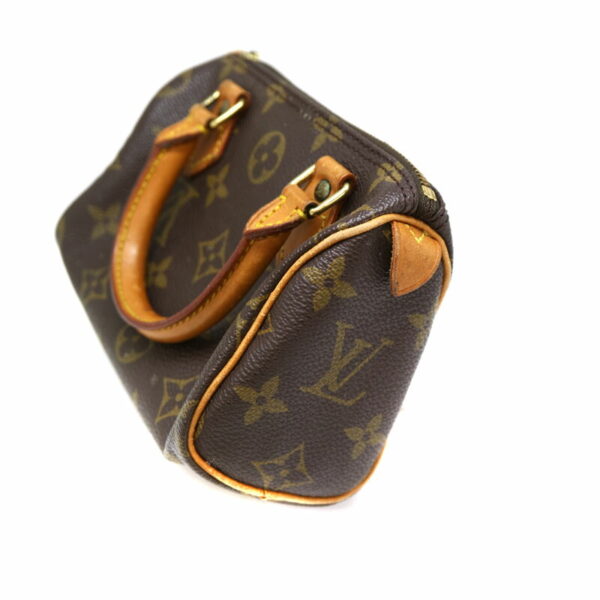 a22 2300 5 Louis Vuitton Mini Speedy Handbag Shoulder Bag Monogram Canvas Brown