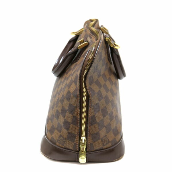 a22 2400 4 Louis Vuitton Alma Handbag Damier Canvas Ebene Brown