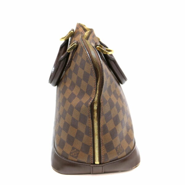 a22 2400 5 Louis Vuitton Alma Handbag Damier Canvas Ebene Brown