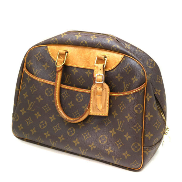 a22 2597 1 Louis Vuitton Bowling Vanity Handbag Monogram Brown