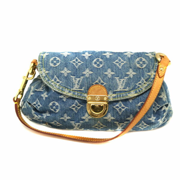 a22 2702 2 Louis Vuitton Mini Pleaty Handbag Monogram Denim Blue