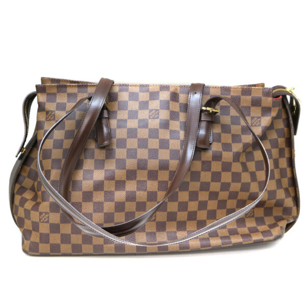 a22 286 2 Louis Vuitton Chelsea Shoulder Bag Damier Brown