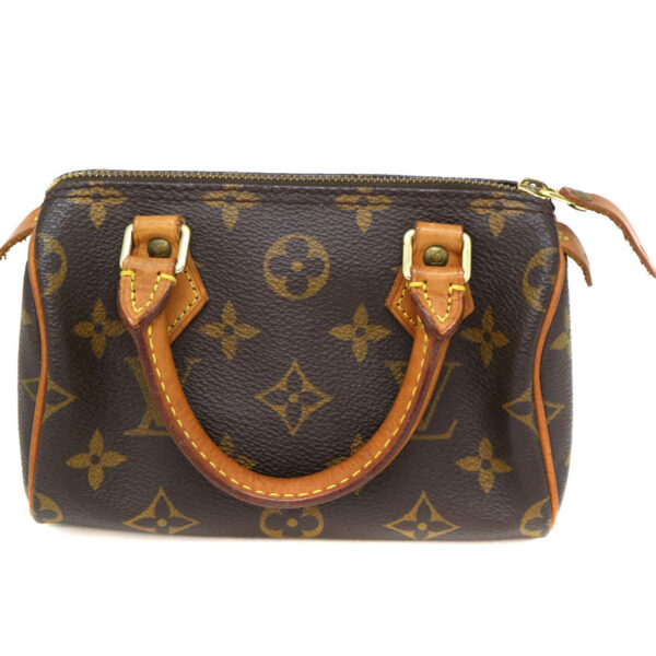 a22 2923 2 Louis Vuitton Mini Speedy Handbag Monogram Canvas Brown