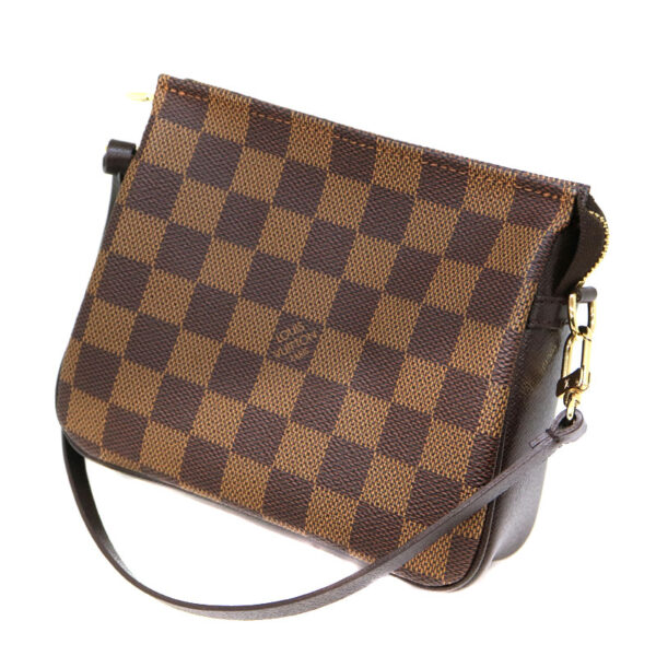 a22 2944 1 Louis Vuitton Truth Pouch Handbag Damier Canvas Ebene Brown