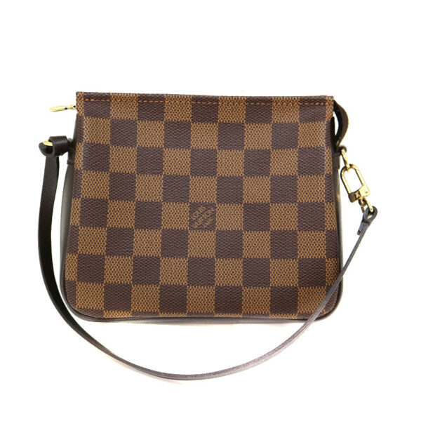 a22 2944 2 Louis Vuitton Truth Pouch Handbag Damier Canvas Ebene Brown