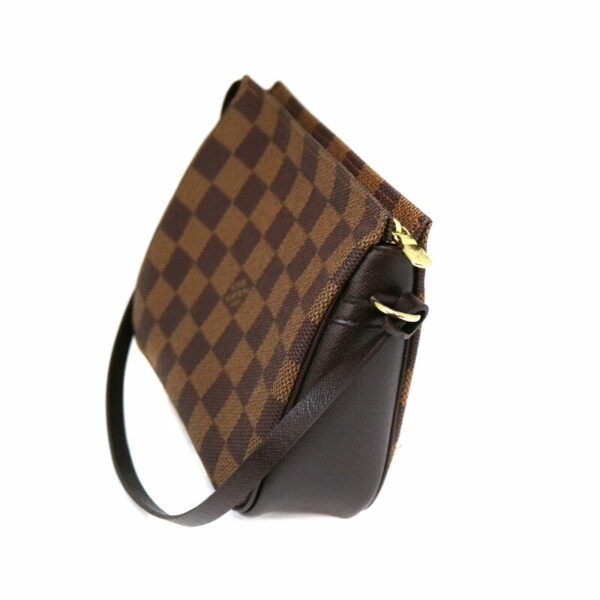 a22 2944 4 Louis Vuitton Truth Pouch Handbag Damier Canvas Ebene Brown