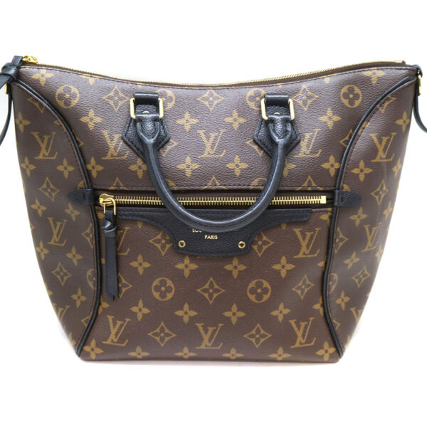 a22 3059 2 Louis Vuitton Tournelle PM Shoulder Bag Monogram Black Brown