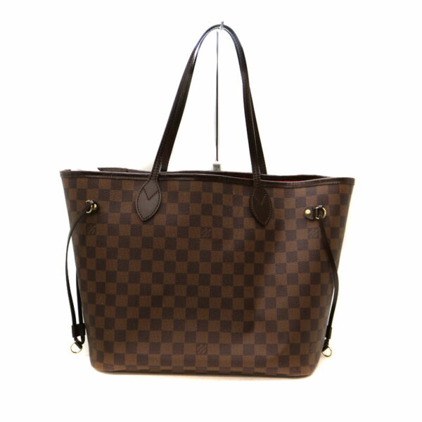 a22 3266 2 Louis Vuitton Neverfull MM Tote Bag Damier Brown