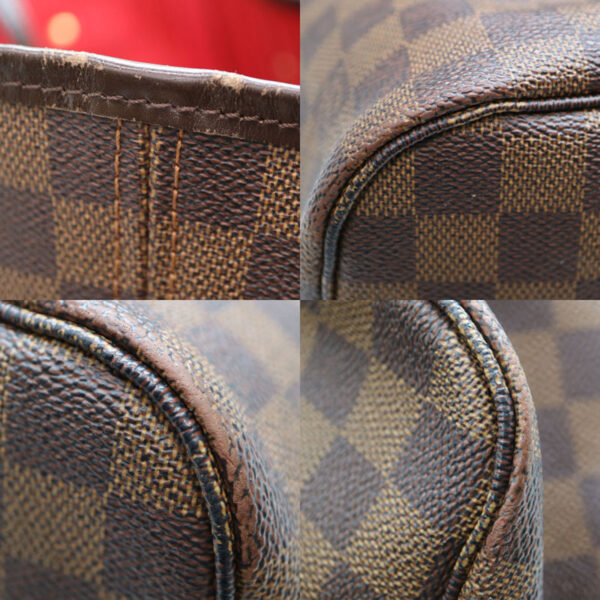 a22 3266 6 Louis Vuitton Neverfull MM Tote Bag Damier Brown