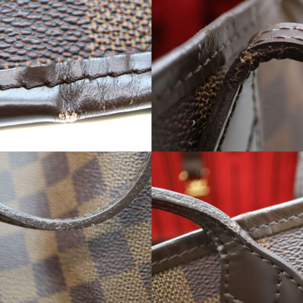 a22 3266 7 Louis Vuitton Neverfull MM Tote Bag Damier Brown