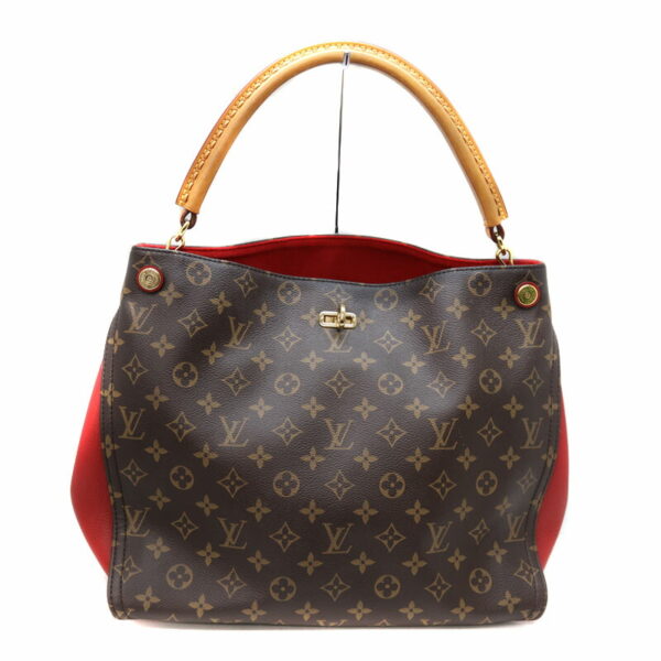 a22 3360 2 Louis Vuitton Gaia Tote Bag Canvas Brown