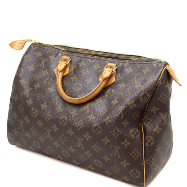 a22 3429 1 Louis Vuitton Speedy 35 Handbag Monogram Canvas Brown