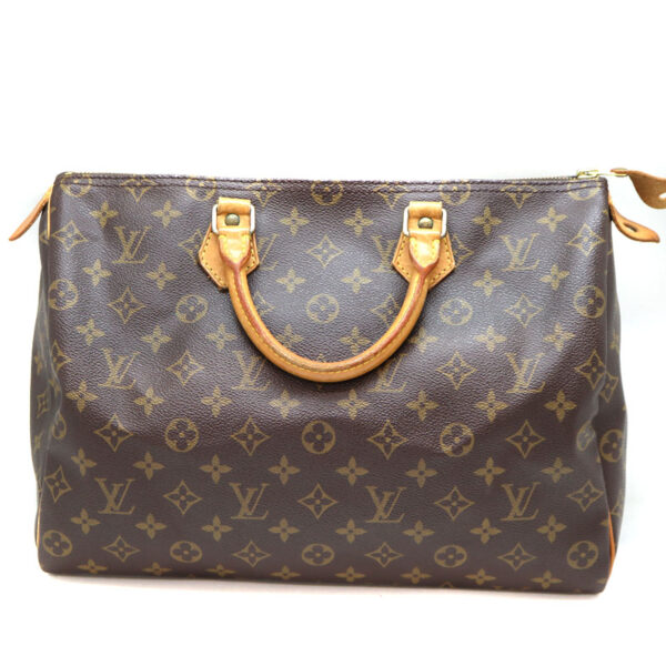 a22 3429 3 Louis Vuitton Speedy 35 Handbag Monogram Canvas Brown