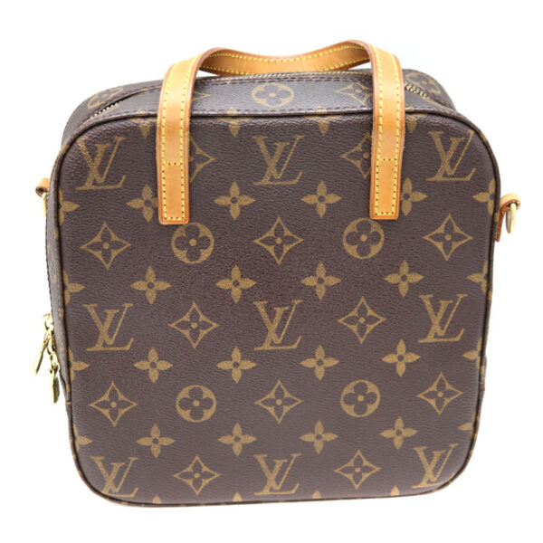 a22 3592 3 Louis Vuitton Spontini Handbag Canvas Brown