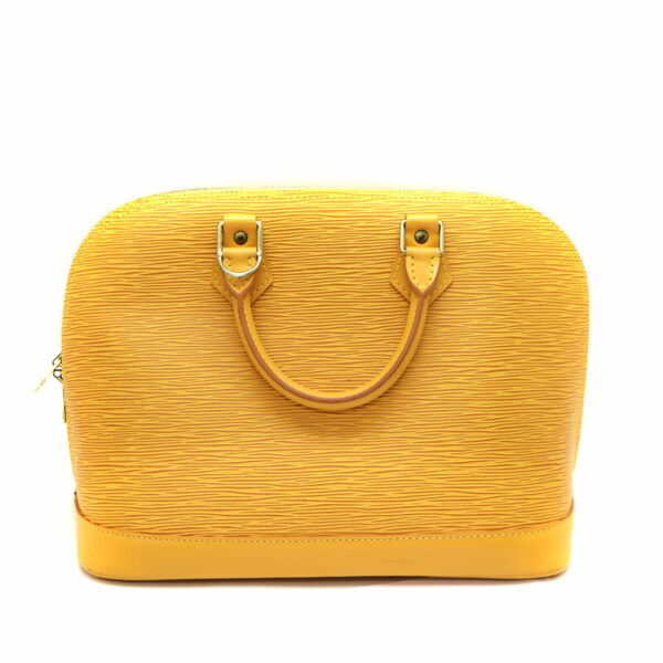 a22 3633 3 Louis Vuitton Alma Epi Leather Handbag Tassiliello Yellow