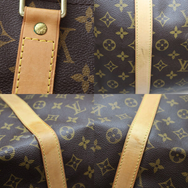 a22 3720 6 Louis Vuitton Keepall 55 Bag Monogram Canvas Brown