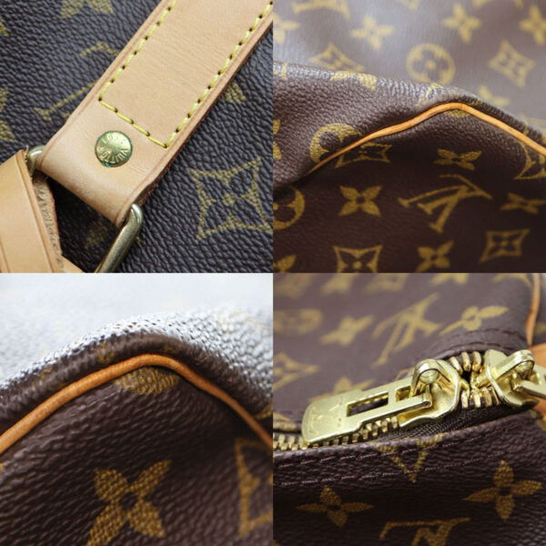 a22 3720 8 Louis Vuitton Keepall 55 Bag Monogram Canvas Brown