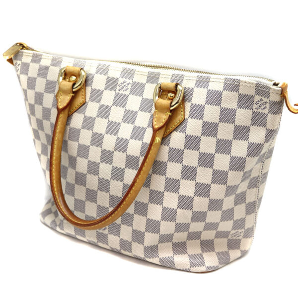 a22 3923 1 Louis Vuitton Saleya PM Handbag Damier Canvas Azur White