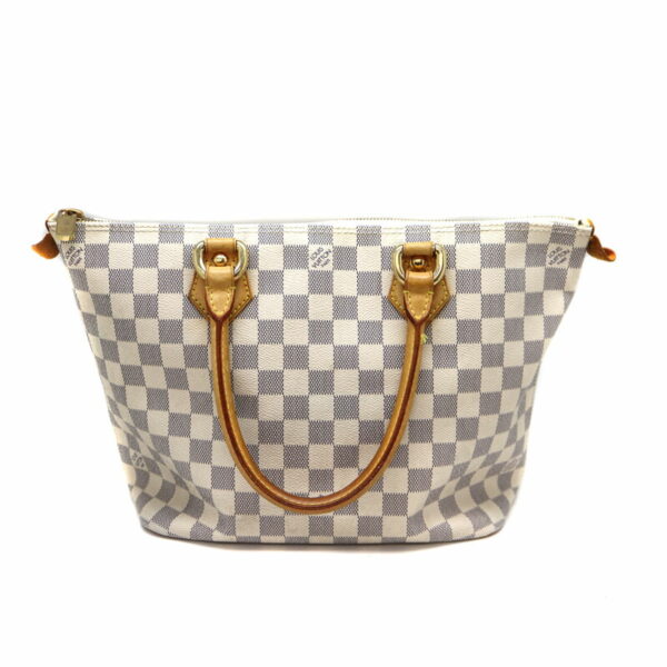 a22 3923 2 Louis Vuitton Saleya PM Handbag Damier Canvas Azur White