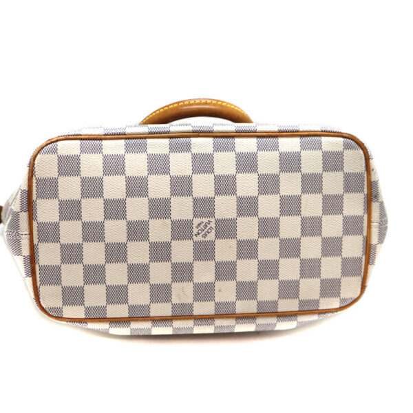 a22 3923 6 Louis Vuitton Saleya PM Handbag Damier Canvas Azur White